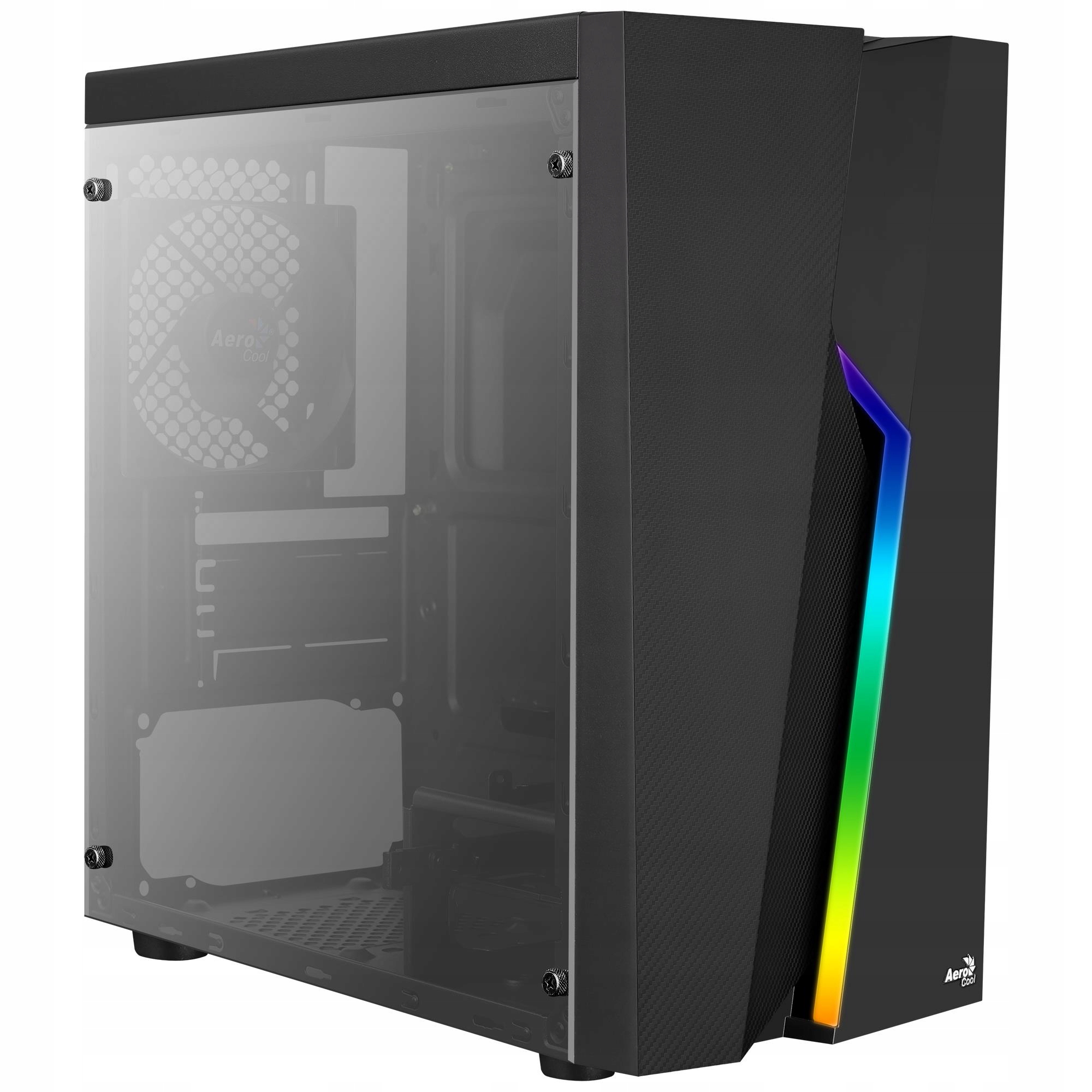Skrinka Aerocool Bolt Mini RGB Mini Tower, čierna